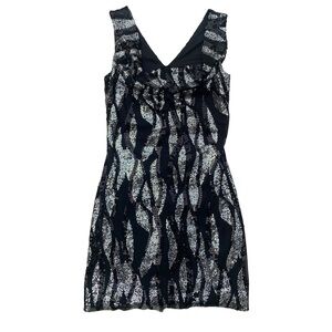Le Chateau Black Sequin Mini Dress - Size S/P